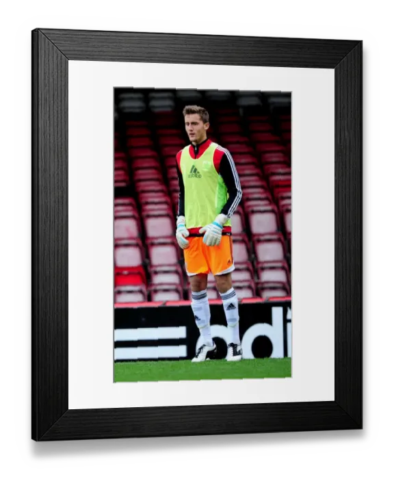 Framed Print : Bristol City's Kleton Perndreu in Action against Ipswich Town U21s - Football Training Session at Ashton Gate