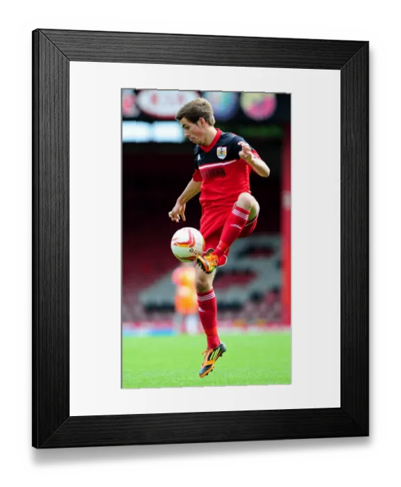 Framed Print : Bristol City's Lewis Hall Shines in Action Against Ipswich Town U21s