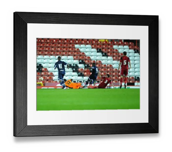 Framed Print : Bristol City vs Millwall: Tobi Alabi Scores Opening Goal in Football Rivalry, Ashton Gate, 16th October 2012 Framed Print : Bristol City vs Millwall: Tobi Alabi Scores Opening Goal in Football Rivalry, Ashton Gate, 16th October 2012