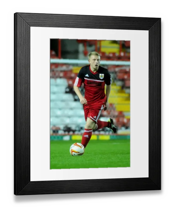 Framed Print : Bristol City's Nathan Battersby in Action Against Millwall in Professional Development League 2 Clash at Ashton Gate