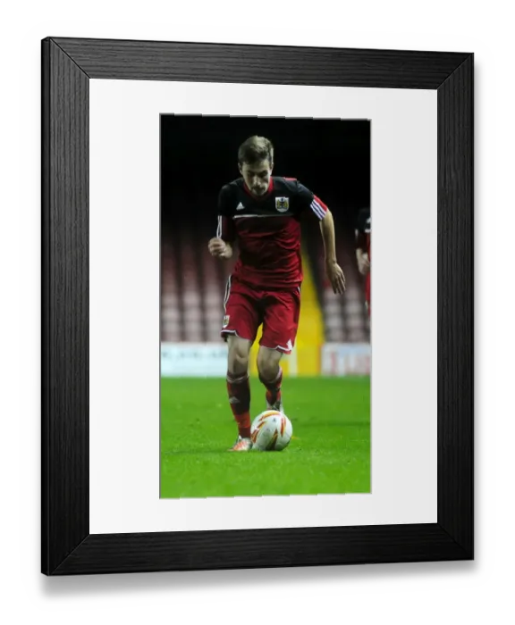 Framed Print : Bristol City's Lewis Hall in Action during U21s Match vs Millwall at Ashton Gate, October 2012