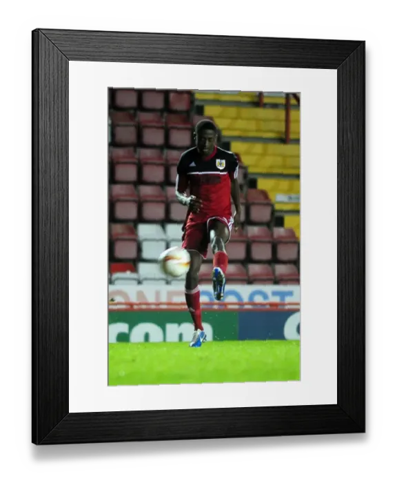Framed Print : Bristol City vs Millwall: Kevin Krans in Action at Ashton Gate, 2012