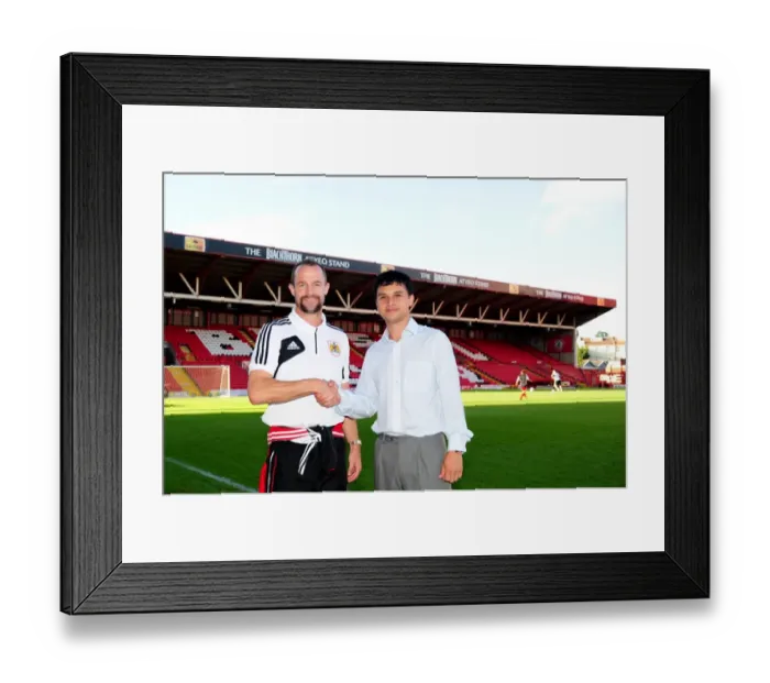 Framed Print : Bristol City U21s: Tim Kirk and Louis Carey Share a Moment after Match against Colchester United