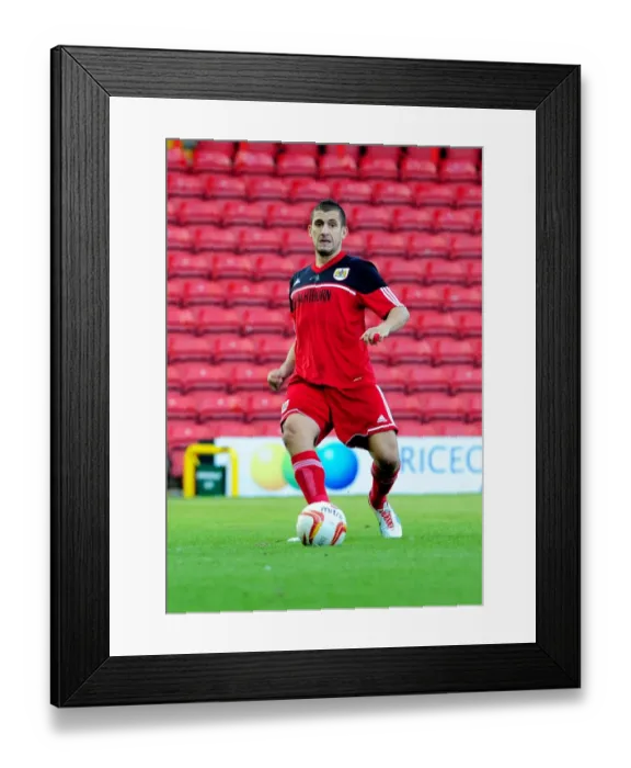 Framed Print : Bristol City U21s: Ismael Bouzid in Action against Colchester United U21s at Ashton Gate, 2012