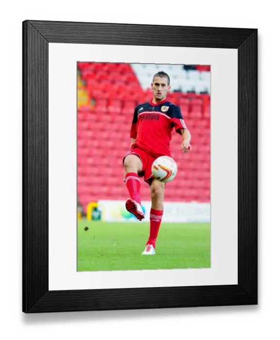 Framed Print : Ismael Bouzid in Action: U21 Clash between Bristol City and Colchester United at Ashton Gate, 2012 Framed Print : Ismael Bouzid in Action: U21 Clash between Bristol City and Colchester United at Ashton Gate, 2012