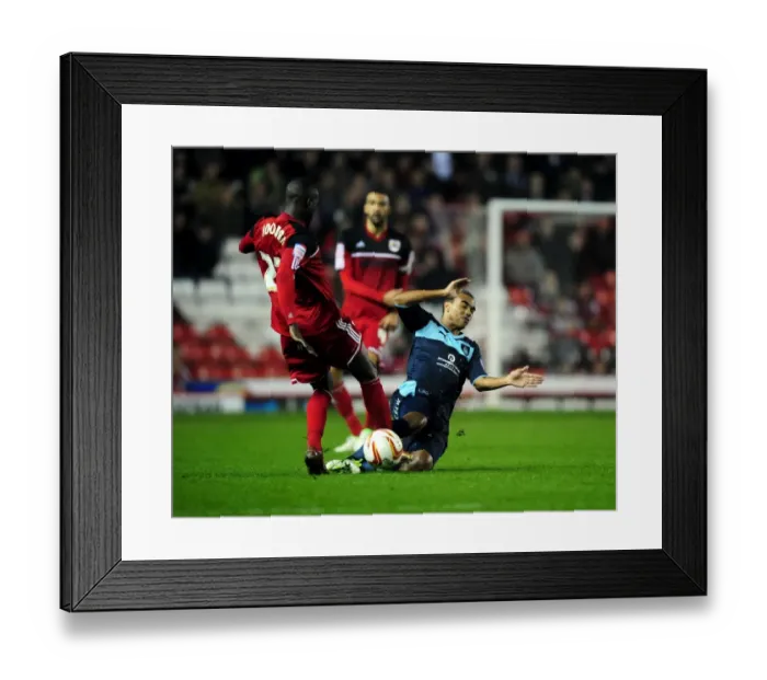 Framed Print : Bristol City vs Burnley: Clash between Stanislas and Adomah