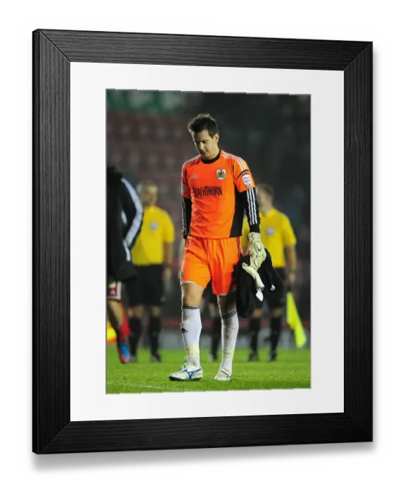 Framed Print : Bristol City's Tom Heaton Disappointed After Conceding Goal vs Burnley, 23 / 10 / 2012 Framed Print : Bristol City's Tom Heaton Disappointed After Conceding Goal vs Burnley, 23 / 10 / 2012