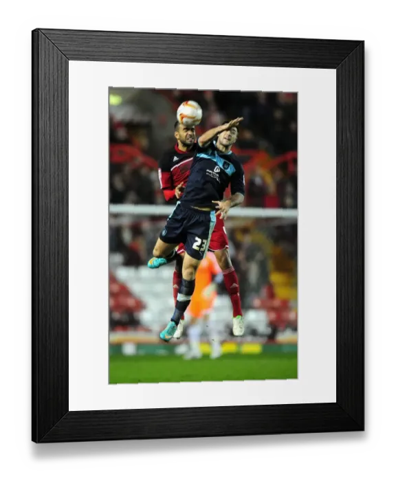 Framed Print : Bristol City vs Burnley: Intense Aerial Battle Between Liam Fontaine and Charlie Austin Framed Print : Bristol City vs Burnley: Intense Aerial Battle Between Liam Fontaine and Charlie Austin