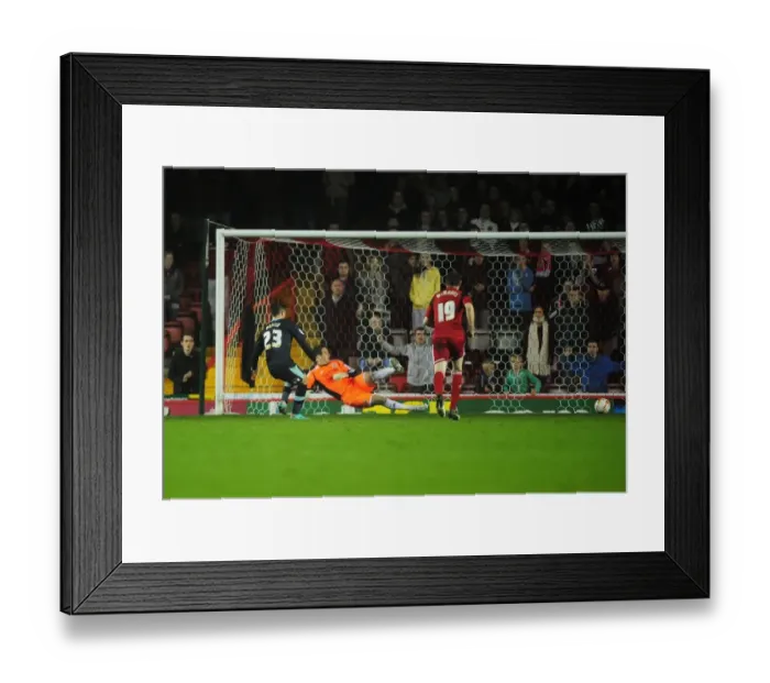 Framed Print : Charlie Austin Scores Penalty: Impressive Record Continues for Burnley at Ashton Gate, 23 / 10 / 2012 Framed Print : Charlie Austin Scores Penalty: Impressive Record Continues for Burnley at Ashton Gate, 23 / 10 / 2012