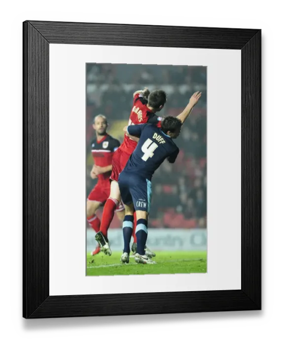 Framed Print : Bristol City vs Burnley: Penalty Awarded after Foul on Stephen McManus Framed Print : Bristol City vs Burnley: Penalty Awarded after Foul on Stephen McManus