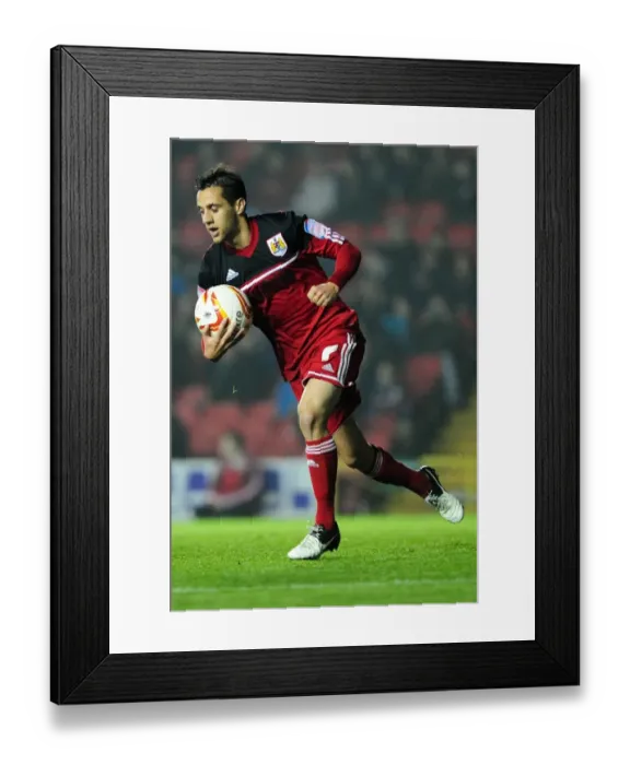 Framed Print : Bristol City's Sam Baldock Scores Penalty at Ashton Gate Stadium against Burnley, Championship Match, October 2012 Framed Print : Bristol City's Sam Baldock Scores Penalty at Ashton Gate Stadium against Burnley, Championship Match, October 2012