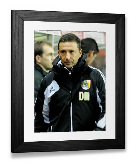 Framed Print : Derek McInnes Leads Bristol City in Championship Clash Against Burnley at Ashton Gate Stadium