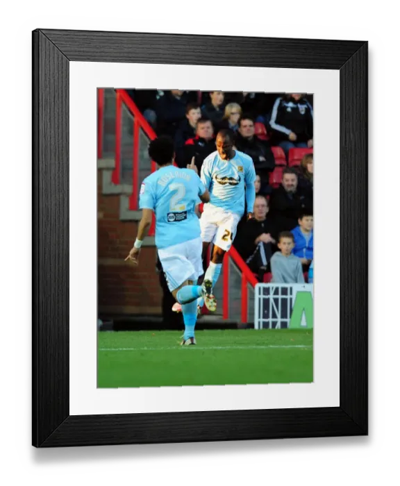 Framed Print : Sone Aluko's Goal Celebration: Bristol City vs. Hull City, Championship Football Match, October 2012 Framed Print : Sone Aluko's Goal Celebration: Bristol City vs. Hull City, Championship Football Match, October 2012