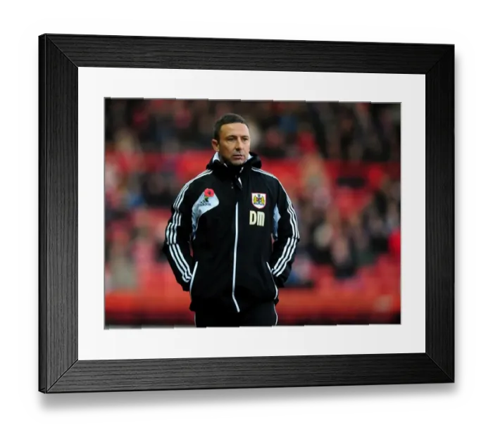 Framed Print : Derek McInnes and Bristol City Face Off Against Hull City in Championship Showdown, October 2012 - Football Manager Image