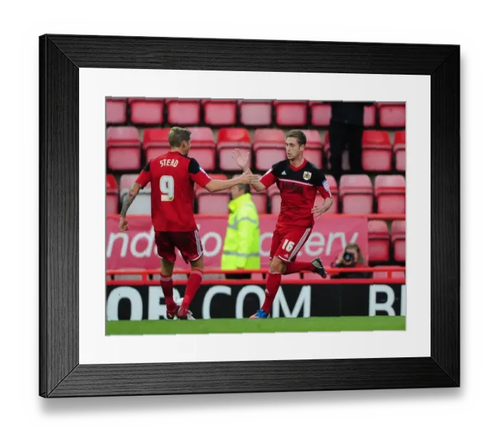 Framed Print : Bristol City's Steven Davies and Jon Stead Celebrate Goal Against Hull City, Championship Football Match, October 2012 Framed Print : Bristol City's Steven Davies and Jon Stead Celebrate Goal Against Hull City, Championship Football Match, October 2012