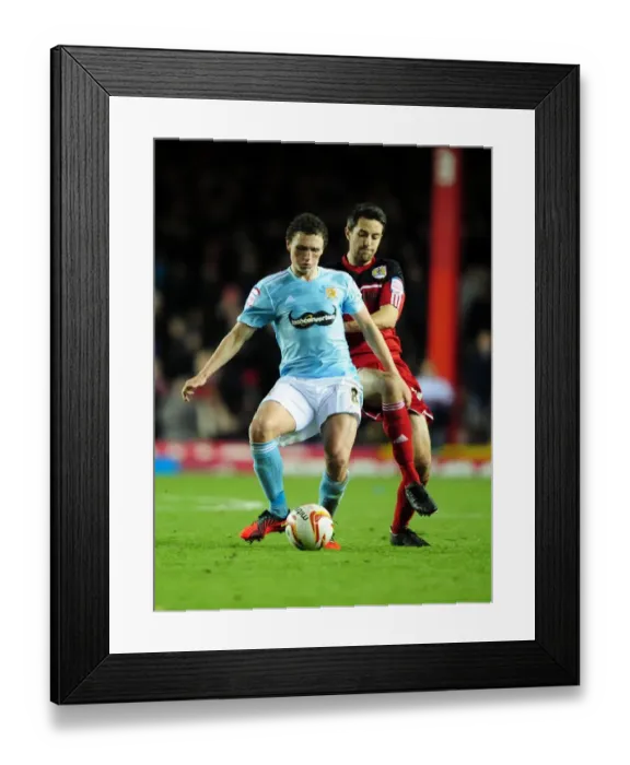 Framed Print : Bristol City vs Hull City: Cole Skuse vs Corry Evans Battle for Ball in Championship Clash Framed Print : Bristol City vs Hull City: Cole Skuse vs Corry Evans Battle for Ball in Championship Clash