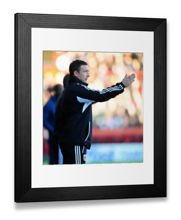Framed Print : Derek McInnes Leads Bristol City in Championship Clash against Charlton Athletic, November 2012 Framed Print : Derek McInnes Leads Bristol City in Championship Clash against Charlton Athletic, November 2012
