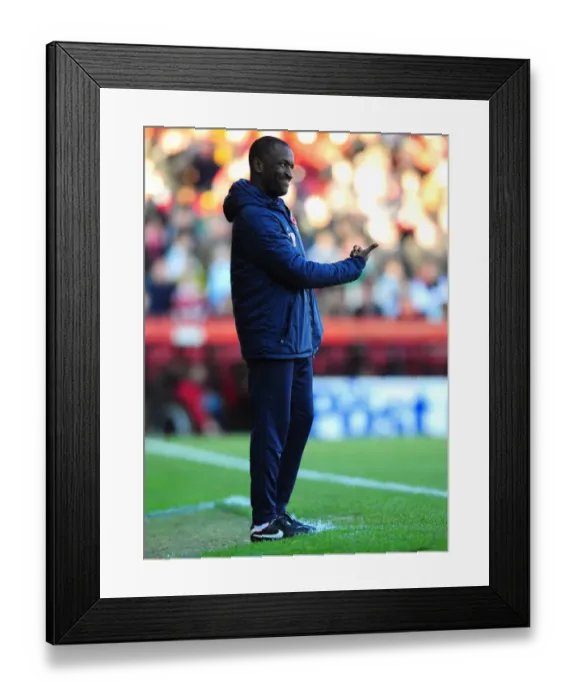 Framed Print : Chris Powell Faces Off Against Bristol City in Championship Showdown at Ashton Gate Stadium