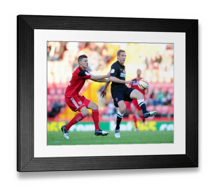 Framed Print : Intense Rivalry: Wilson vs Hulse - Battle for Possession in Bristol City vs Charlton Athletic Framed Print : Intense Rivalry: Wilson vs Hulse - Battle for Possession in Bristol City vs Charlton Athletic