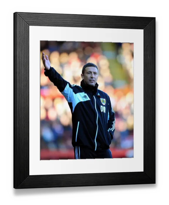 Framed Print : Derek McInnes Leads Bristol City in Championship Battle against Charlton Athletic, November 2012