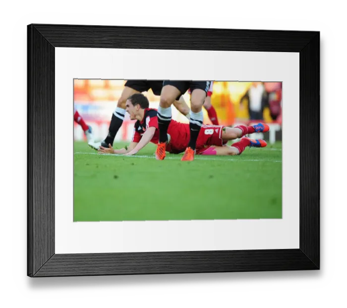 Framed Print : Neil Kilkenny Fouls Johnnie Jackson in Championship Clash: Bristol City vs Charlton Athletic