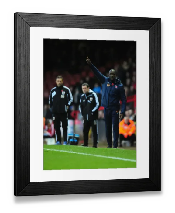 Framed Print : Championship Showdown: McInnes vs Powell - Bristol City vs Charlton Athletic, November 11, 2012, Ashton Gate Stadium