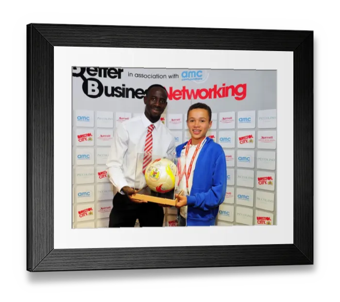 Framed Print : Bristol City's Albert Adomah Named Man of the Match in Championship Clash Against Charlton Athletic