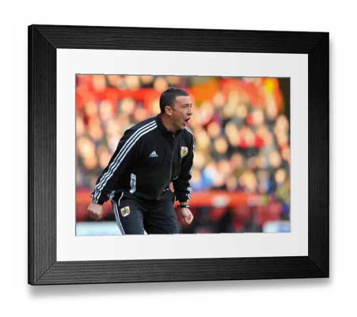 Framed Print : Derek McInnes Leads Bristol City in Championship Clash against Blackpool, November 2012 Framed Print : Derek McInnes Leads Bristol City in Championship Clash against Blackpool, November 2012