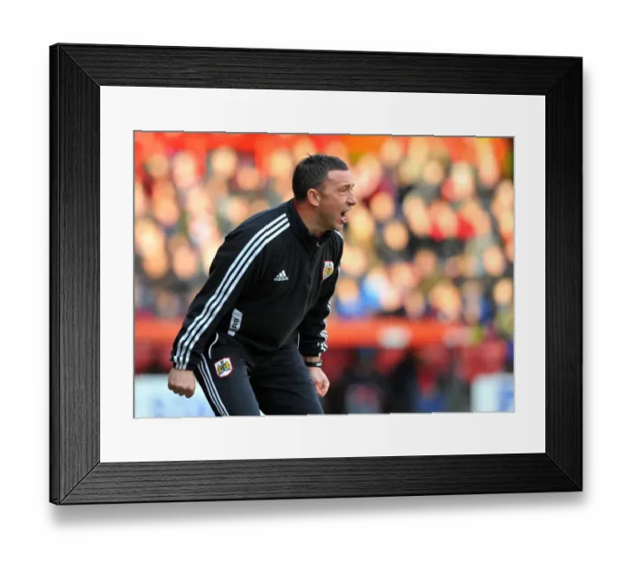 Framed Print : Derek McInnes Leads Bristol City in Championship Clash against Blackpool, November 2012 Framed Print : Derek McInnes Leads Bristol City in Championship Clash against Blackpool, November 2012