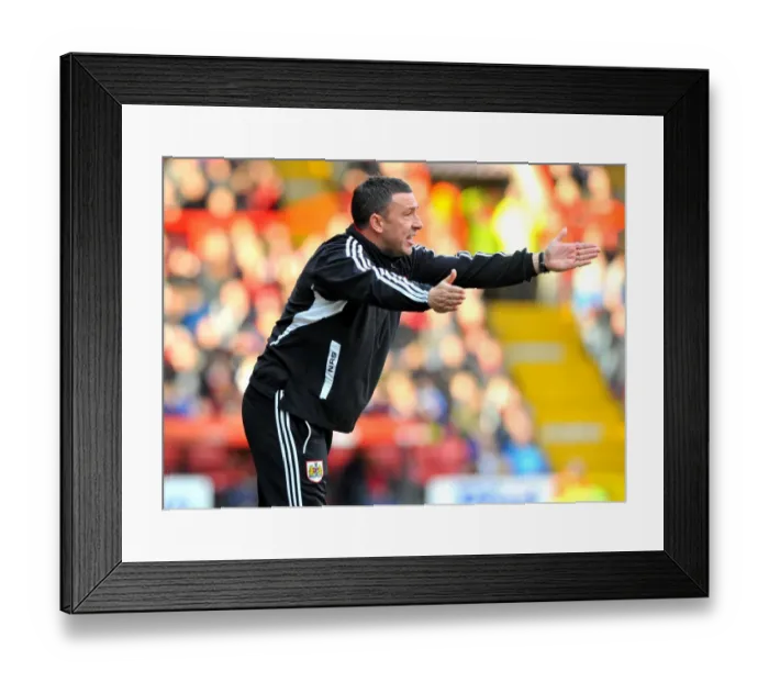Framed Print : Derek McInnes Leads Bristol City in Championship Clash against Blackpool, November 2012 Framed Print : Derek McInnes Leads Bristol City in Championship Clash against Blackpool, November 2012