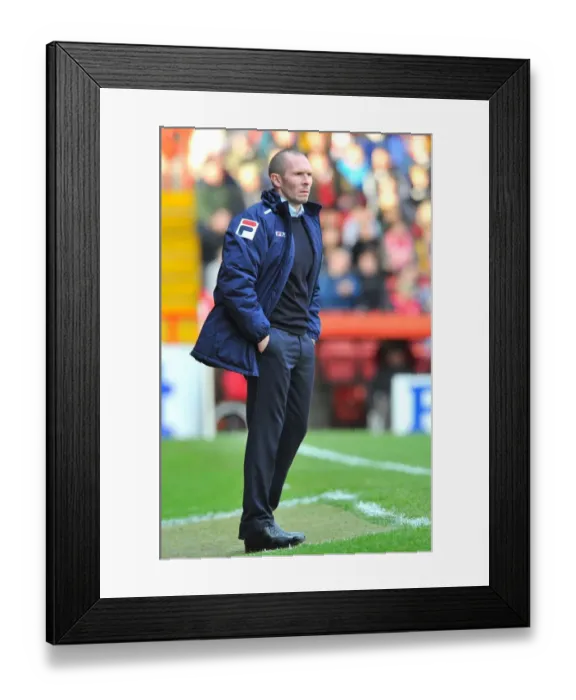 Framed Print : Michael Appleton Leads Blackpool Against Bristol City in Championship Clash, November 2012 Framed Print : Michael Appleton Leads Blackpool Against Bristol City in Championship Clash, November 2012