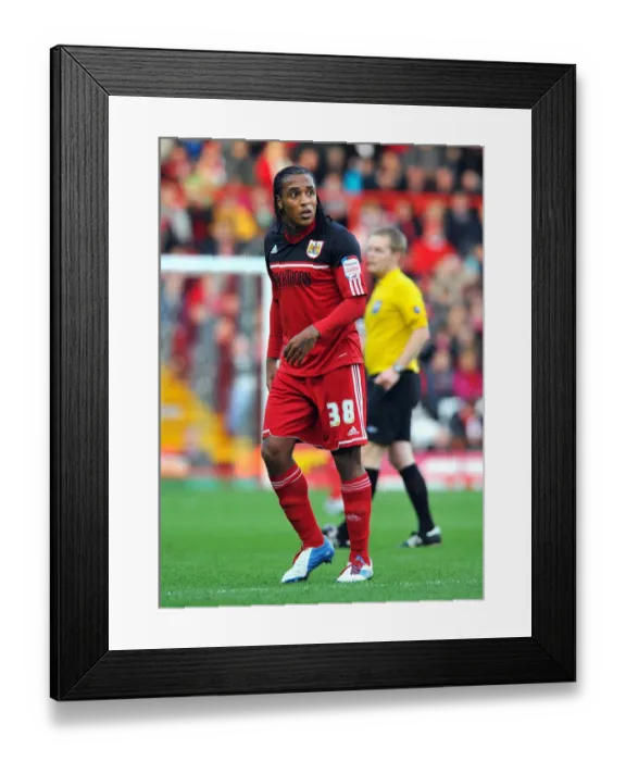 Framed Print : Neil Danns of Bristol City in Action Against Blackpool, Championship Football Match, November 2012 Framed Print : Neil Danns of Bristol City in Action Against Blackpool, Championship Football Match, November 2012
