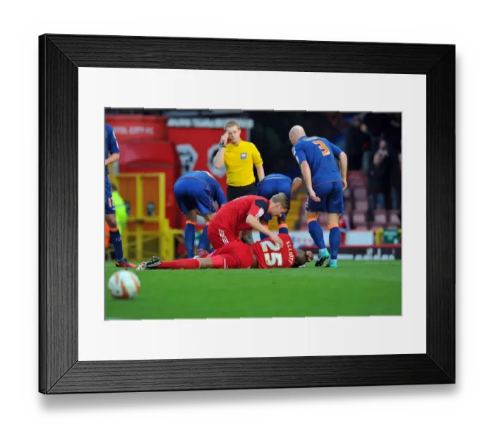 Framed Print : Bristol City: Jon Stead Comforts Injured Sam Baldock After Heads Clash Framed Print : Bristol City: Jon Stead Comforts Injured Sam Baldock After Heads Clash