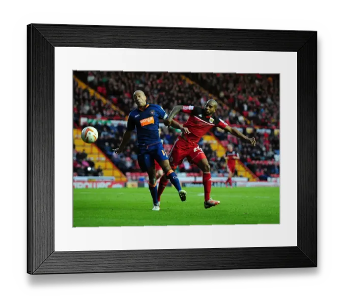 Framed Print : Championship Showdown: Elliott vs John-Baptiste - A Battle for Possession Framed Print : Championship Showdown: Elliott vs John-Baptiste - A Battle for Possession