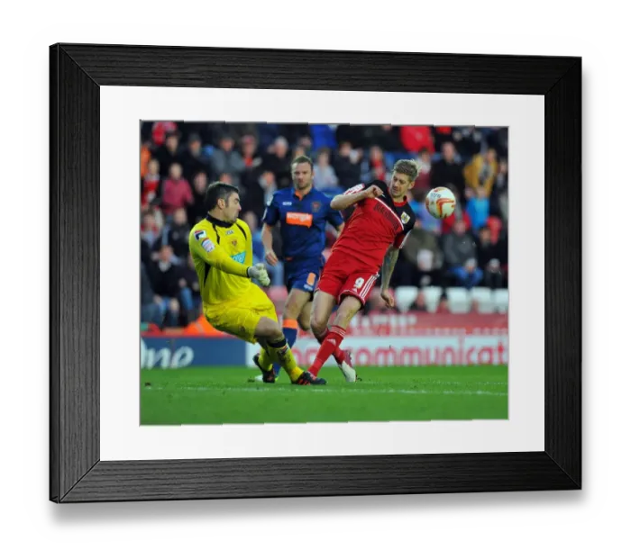Framed Print : Determined Jon Stead Fires at Blackpool: Championship Showdown at Ashton Gate, November 2012 Framed Print : Determined Jon Stead Fires at Blackpool: Championship Showdown at Ashton Gate, November 2012