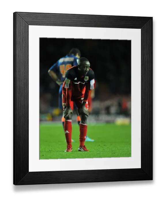 Framed Print : Adomah's Agony: Bristol City's Championship Defeat at the Hands of Blackpool (17 / 11 / 2012)
