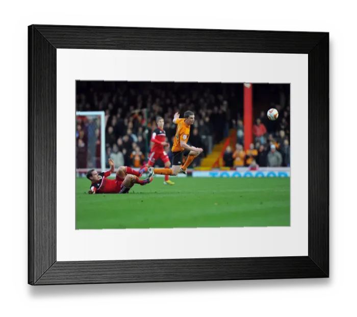 Framed Print : Neil Kilkenny vs. Kevin Foley: Intense Championship Showdown at Ashton Gate