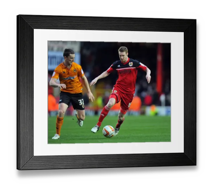 Framed Print : Bristol City vs. Wolves: Pearson vs. Foley Battle in Championship Football Match, Ashton Gate Stadium, 1st December 2012 Framed Print : Bristol City vs. Wolves: Pearson vs. Foley Battle in Championship Football Match, Ashton Gate Stadium, 1st December 2012