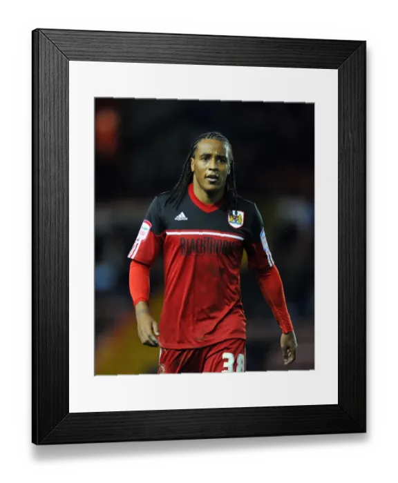 Framed Print : Neil Danns in Action: Bristol City vs Wolves, Championship Football Match at Ashton Gate Stadium - December 1, 2012 Framed Print : Neil Danns in Action: Bristol City vs Wolves, Championship Football Match at Ashton Gate Stadium - December 1, 2012