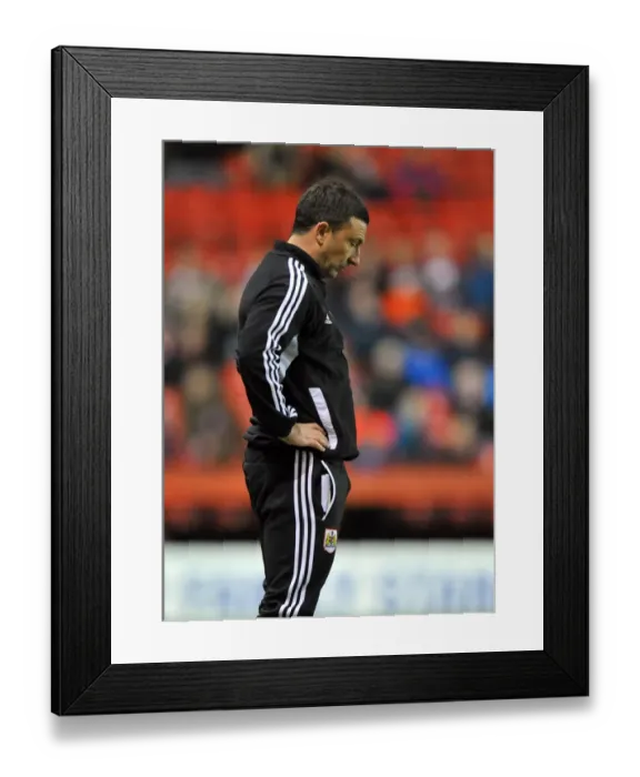 Framed Print : Derek McInnes: Frustration on the Touchline - Bristol City vs. Wolves, 1st December 2012 Framed Print : Derek McInnes: Frustration on the Touchline - Bristol City vs. Wolves, 1st December 2012