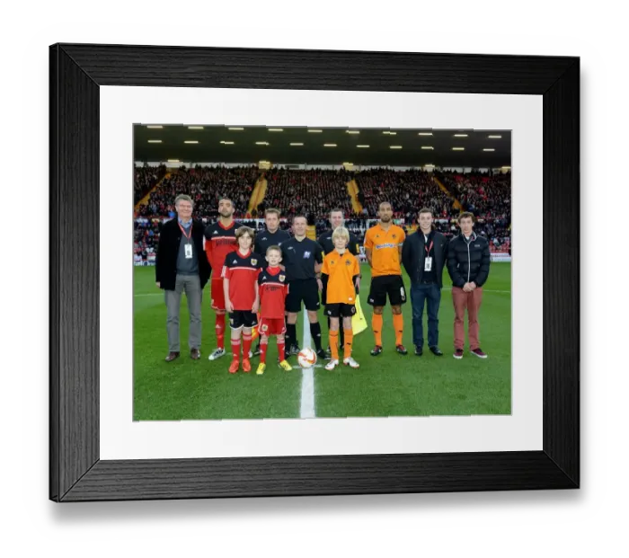 Framed Print : Bristol City vs Wolves Clash at Ashton Gate Stadium - Championship Football Match, December 2012