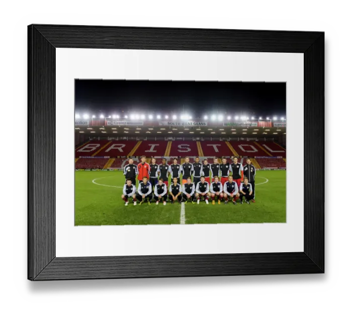 Framed Print : Bristol City U18s Team Photo 041212