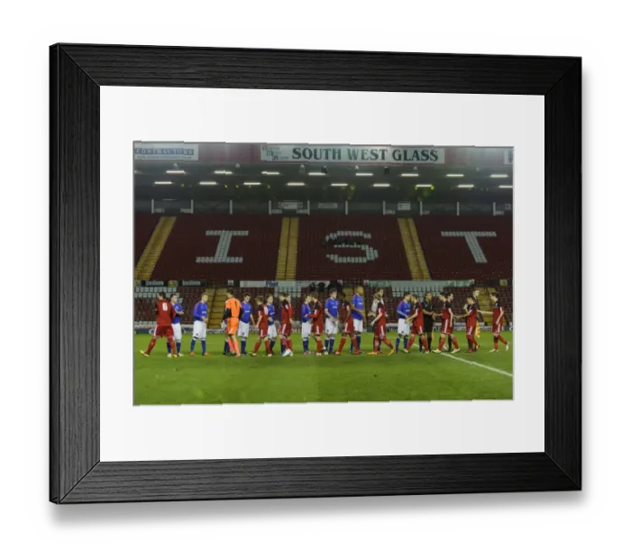 Framed Print : FA Youth Cup: Bristol City U18 vs Ipswich Town U18 - Teams Exchange Handshakes Before Kick-off at Ashton Gate Stadium Framed Print : FA Youth Cup: Bristol City U18 vs Ipswich Town U18 - Teams Exchange Handshakes Before Kick-off at Ashton Gate Stadium