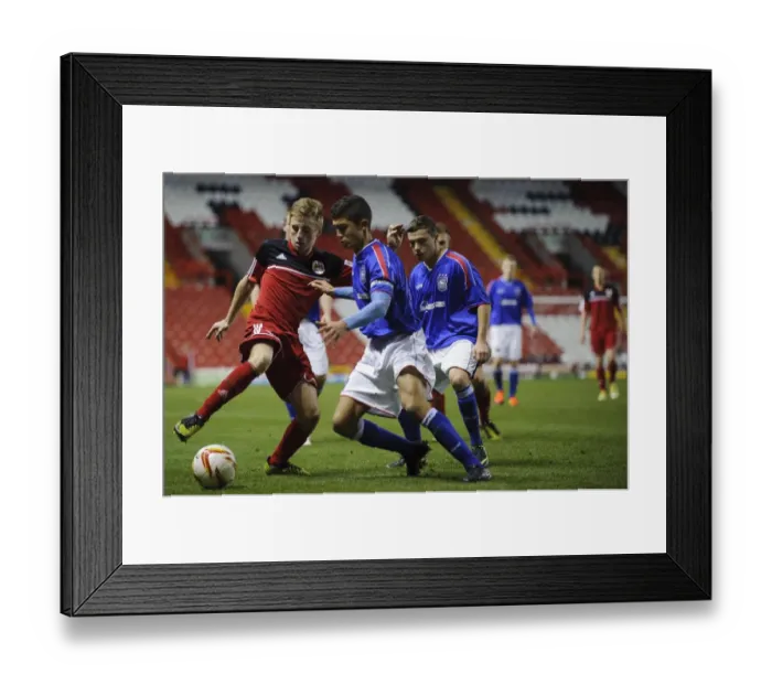 Framed Print : FA Youth Cup Third Round Proper Bristol City U18 v Ipswich Town U18 041212