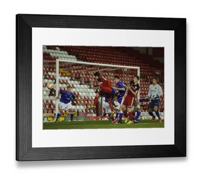 Framed Print : Bristol City U18's Near-Miss: Pierce Mitchell and the FA Youth Cup Tussle vs Ipswich Town U18