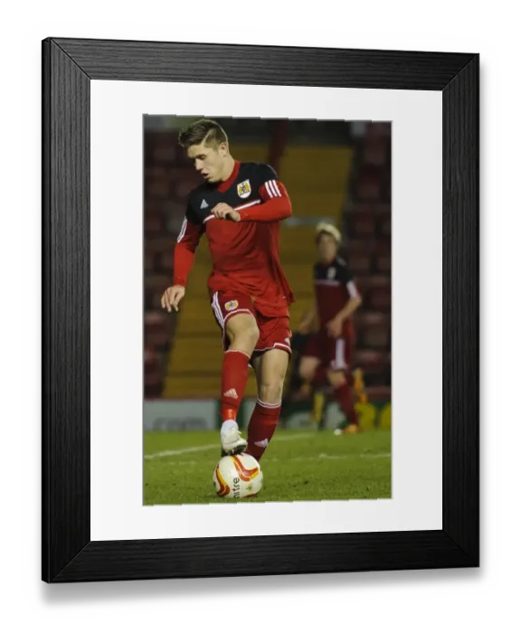 Framed Print : Wes Burns Shines: FA Youth Cup Showdown - Bristol City U18 vs Ipswich Town U18