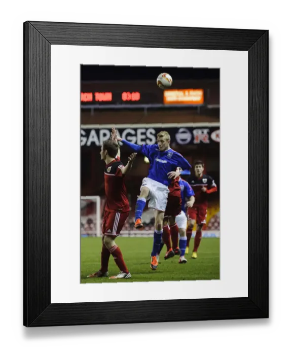 Framed Print : FA Youth Cup: Lewis Hall of Bristol City U18s Appeals to Referee vs Ipswich Town U18
