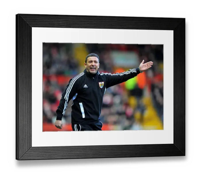 Framed Print : Derek McInnes Leads Bristol City in Championship Showdown Against Derby County, December 2012 Framed Print : Derek McInnes Leads Bristol City in Championship Showdown Against Derby County, December 2012
