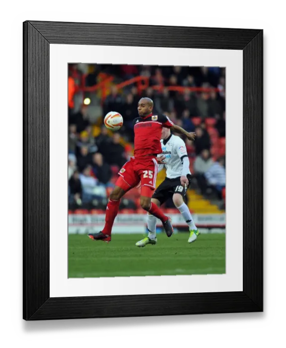 Framed Print : Battling for Supremacy: Marvin Elliott vs. Will Hughes in Championship Clash Framed Print : Battling for Supremacy: Marvin Elliott vs. Will Hughes in Championship Clash
