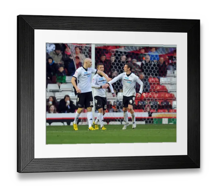 Framed Print : Derby County Celebrates Championship Win: Craig Bryson and Team Mates Rejoice After Goal vs. Bristol City (15 / 12 / 2012) Framed Print : Derby County Celebrates Championship Win: Craig Bryson and Team Mates Rejoice After Goal vs. Bristol City (15 / 12 / 2012)